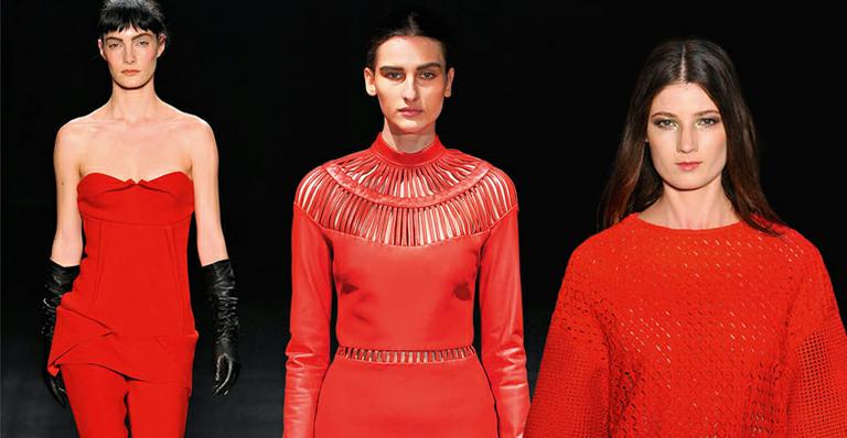 Vermelho e alfaiataria são as tendências para a moda outono e inverno