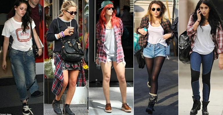 Aprenda com as famosas como usar o estilo grunge