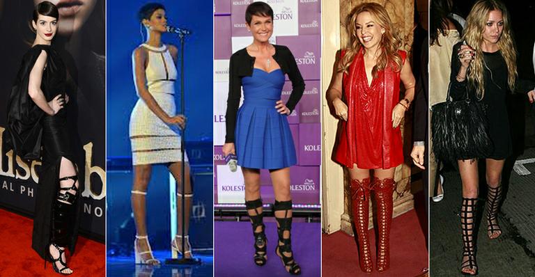 Veja como famosas combinam as botas gladiadoras ao seu estilo