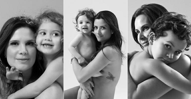 Ensaio fotográfico traz mães famosas com seus filhos