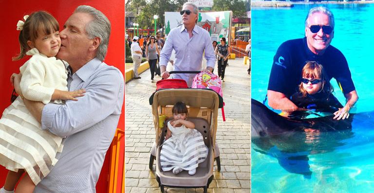 Roberto Justus faz 58 anos; veja as melhores fotos dele ao lado da caçula Rafaella Justus