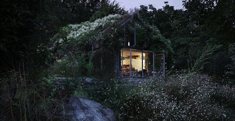 Living Design: Green Box na Itália, garagem se integra a vegetação