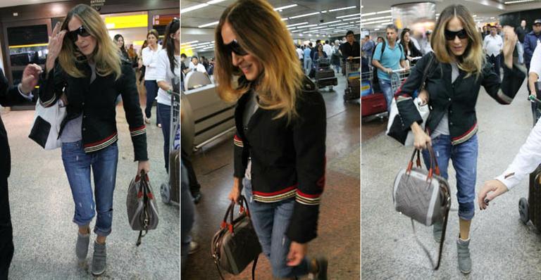 Sarah Jessica Parker desembarca em São Paulo