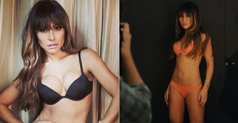 Sabrina Sato exibe boa forma em foto de lingerie