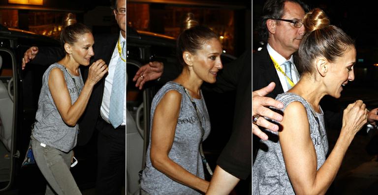 Sarah Jessica Parker janta em churrascaria de São Paulo