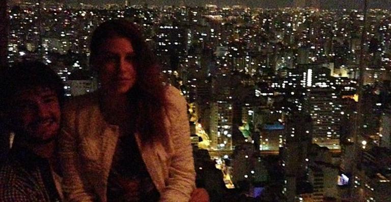 Alexandre Pato mostra vista de São Paulo à Barbara Berlusconi