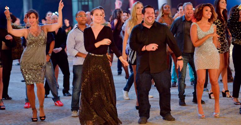 Os bastidores da gravação da vinheta da Dança dos Famosos