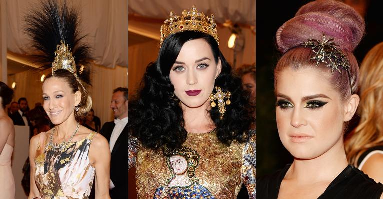 Katy Perry e Sarah Jessica Parker apostam em looks extravagantes no Met Ball 2013