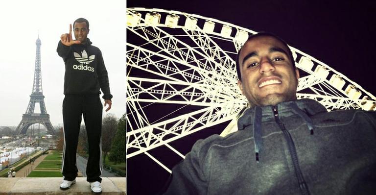 Lucas Moura e seus cliques por Paris, na França