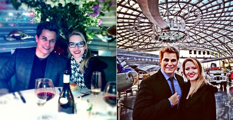 Edson Celulari curte férias românticas com Karin Roepke em Nova York