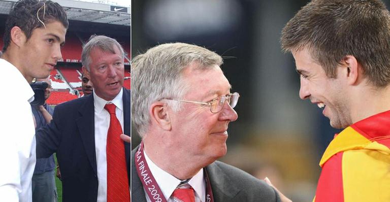 C. Ronaldo, Beckham e Piqué homenageiam Alex Ferguson, que anunciou aposentadoria