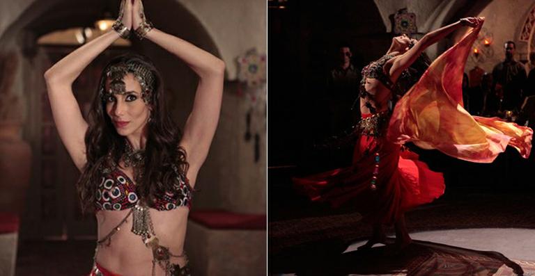 Tânia Khalill faz aulas para dança turca em ‘Salve Jorge’