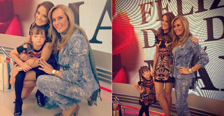 Ticiane Pinheiro ganha homenagem da filha e da mãe na TV