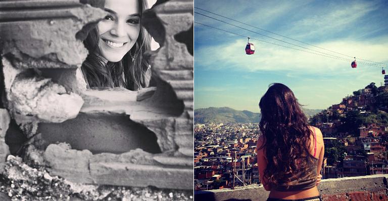 Bruna Marquezine se despede de ‘Salve Jorge’ no Morro do Alemão