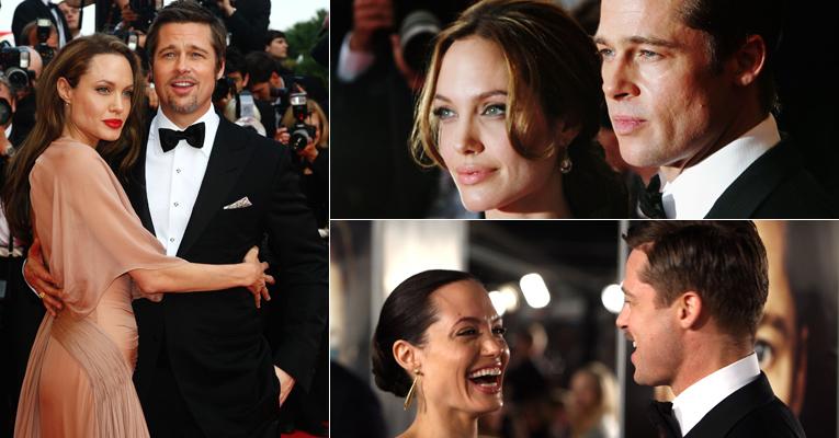 Veja Angelina Jolie e Brad Pitt em momentos marcantes