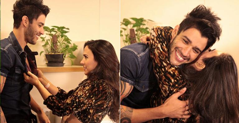 Tatá Werneck agarra Gusttavo Lima em gravação de ‘Amor à Vida’
