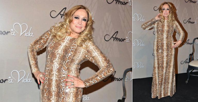 Susana Vieira fala da escolha do vestido de cobra: ‘Para mostrar as minhas curvas’