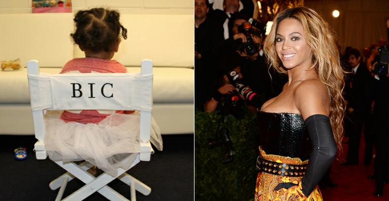 Beyoncé publica foto da filha em cadeira personalizada