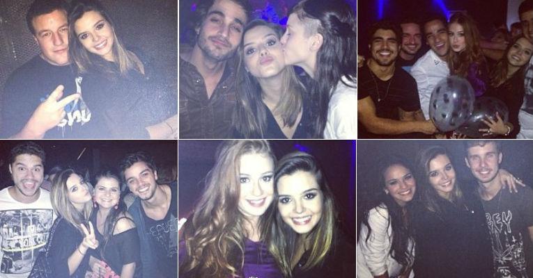 Giovanna Lancellotti comemora aniversário em balada e ouve declaração de Caio Castro