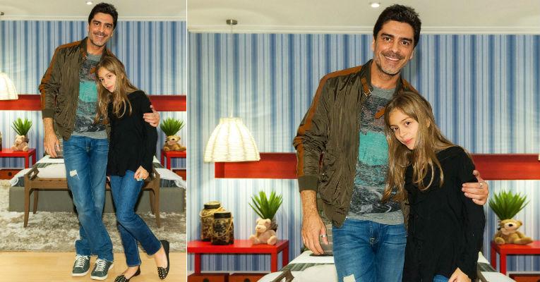 Junno Andrade, o namorado de Xuxa, apresenta mostra de decoração à sua filha