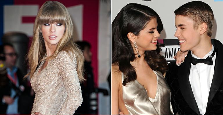Taylor Swift tem ciúmes de Selena Gomez e Justin Bieber