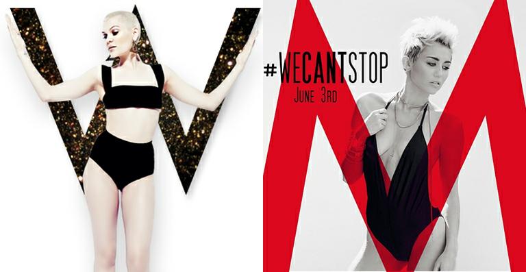 Jessie J e Miley Cyrus apostam no mesmo estilo em ensaio. Quem ficou melhor?