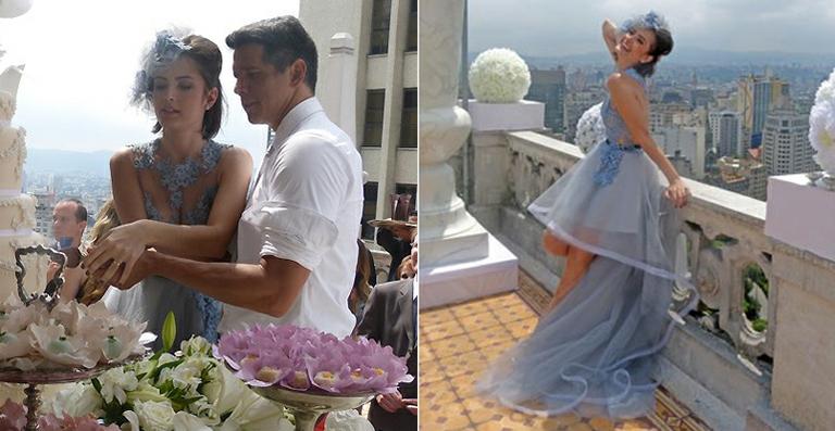 Vestido de noiva azul brilha na novela ‘Amor à Vida’. Saiba como usar!