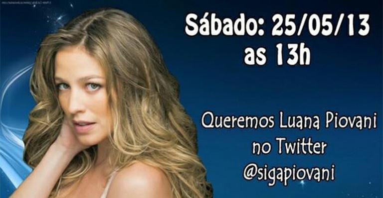Luana Piovani ganha campanha para voltar ao Twitter
