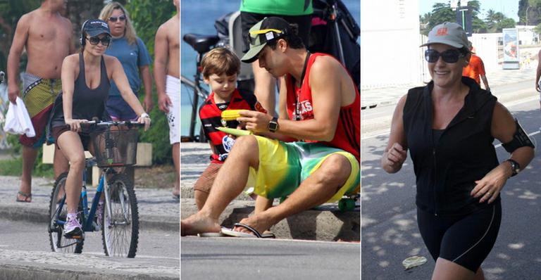 Famosos aproveitam o domingo de sol no Rio de Janeiro
