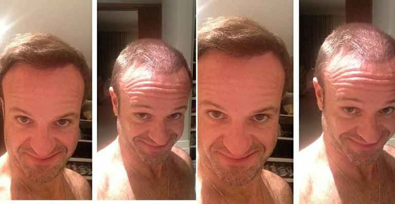 Rubinho cumpre promessa e raspa o cabelo