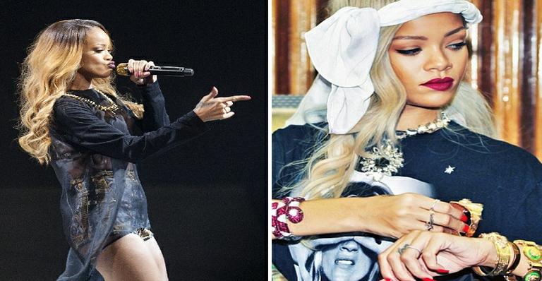 Rihanna aparece loiríssima em foto e brinca: ‘Sofisticada’