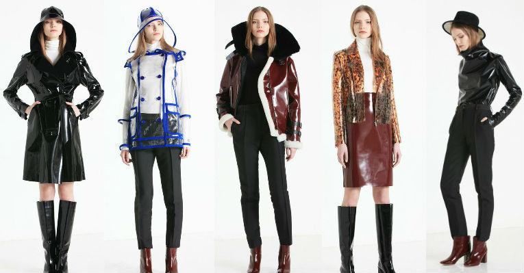 Casacos, saias e chapéus protegem contra a chuva e compõem looks fashionistas. Confira!