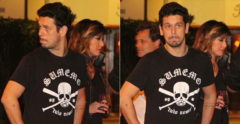 Sabrina Sato e o namorado João Vicente de Castro jantam juntos no Rio
