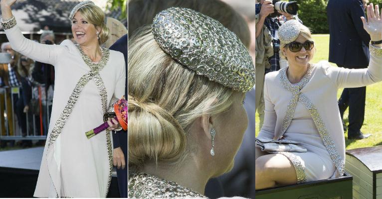 Máxima Zorreguieta, Rainha da Holanda, aposta em look criativo e irreverente em passeio formal