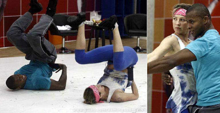 Luana Piovani faz o quadradinho de oito em ensaio da ‘Dança dos Famosos’