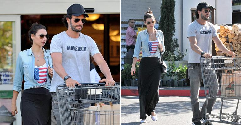 Rodrigo Santoro e Mel Fronckowiak são vistos juntos pela primeira vez