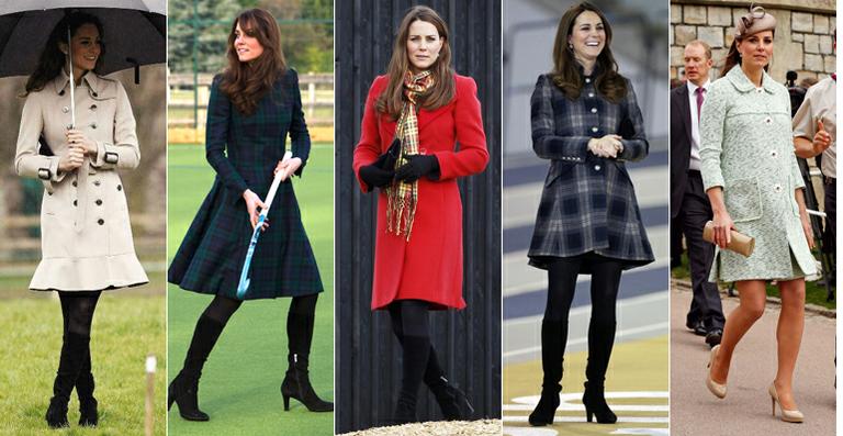 Inspire-se nos trench coats de Kate Middleton para o inverno