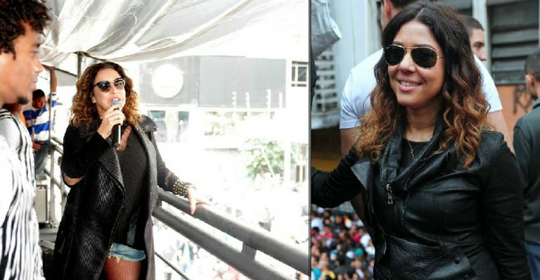Malu Verçosa acompanha Daniela Mercury na Parada Gay de São Paulo