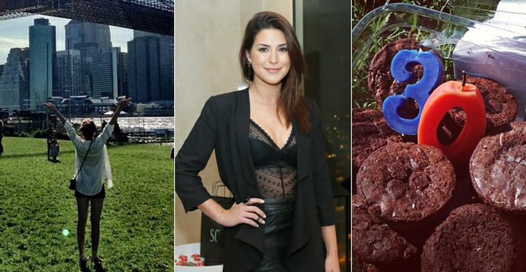 Fernanda Paes Leme comemora aniversário em Nova York, Estados Unidos