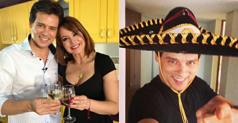 Celso Portiolli vai ao México e visita casa de Gabriela Spanic, estrela de ‘A Usurpadora’