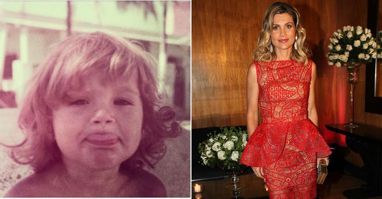 No dia em que completa 39 anos, Flávia Alessandra mostra foto da infância