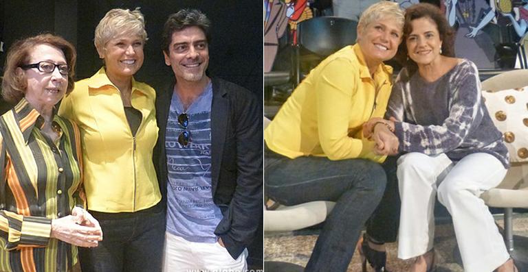 Junno Andrade acompanha Xuxa em dia de gravação do ‘TV Xuxa’