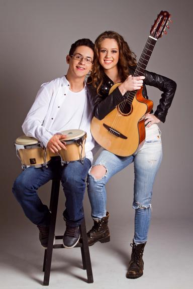 David Lucas com Aline Peixoto em ensaio fotográfico