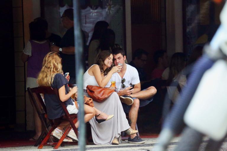 Milena Toscano e seu novo par, Mário Bulhões