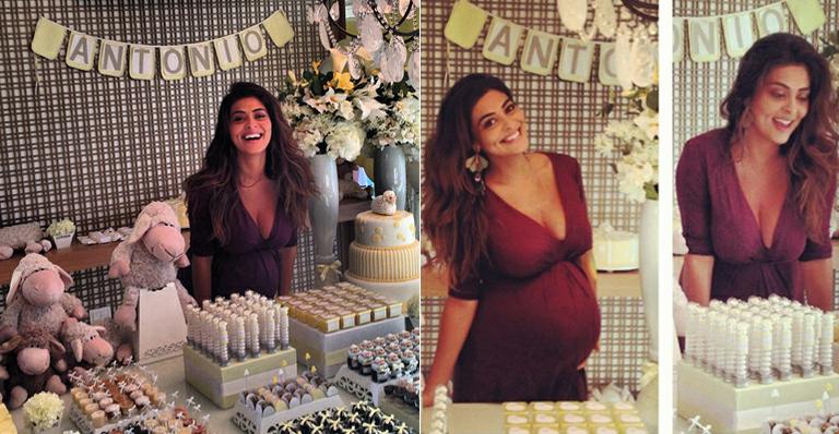 Juliana Paes faz chá de bebê para Antônio, seu segundo filho