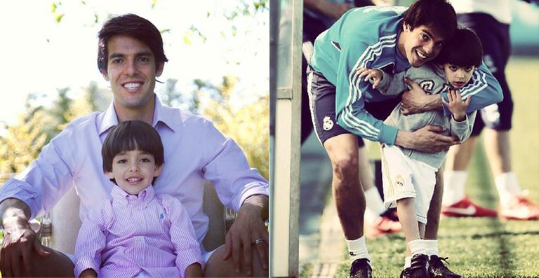 Kaká festeja o aniversário de 5 anos de Luca. Reveja momentos de pai e filho!