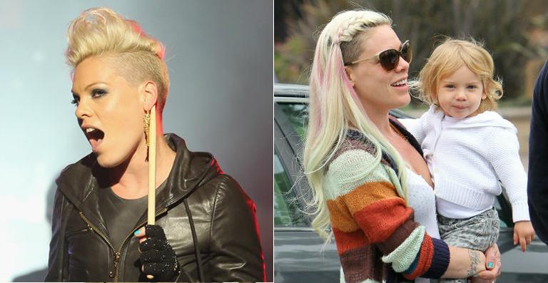 Pink aparece com cabelos bem mais longos