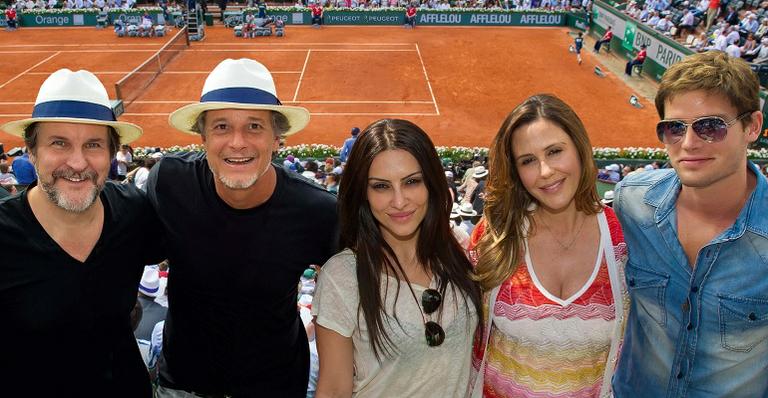 Estrelas globais comparecem e vibram no torneio de Roland Garros