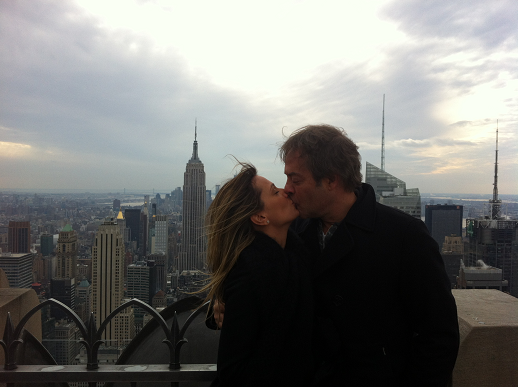Luisa Mell e Gilberto Zaborowsky comemoram o dia dos namorados nos Estados Unidos