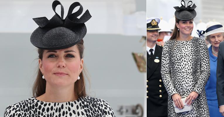 Kate Middleton aposta em look dálmata; casaco esgota nas lojas